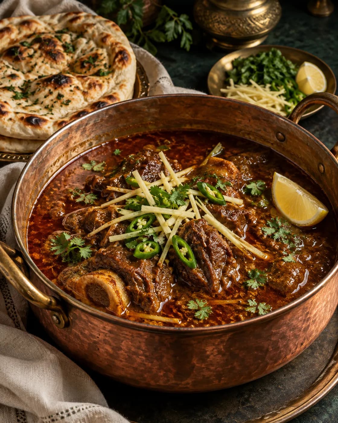Slow-cooked beef nihari